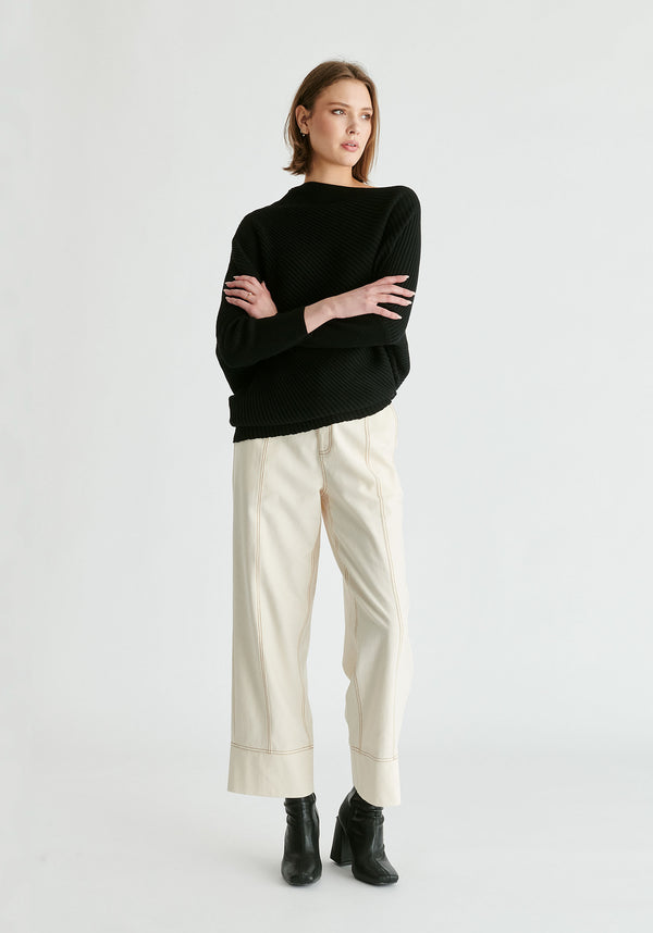 Paisie Draped Knitted Jumper