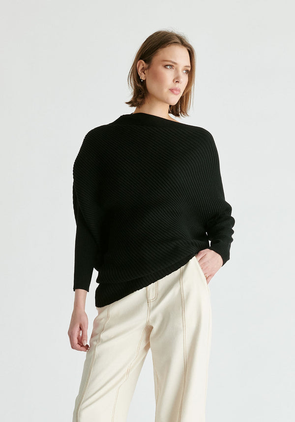 paisie Draped Knitted Jumper