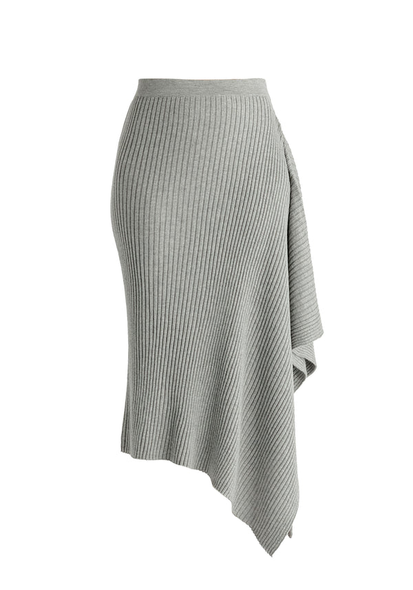 Paisie Draped Knitted Skirt