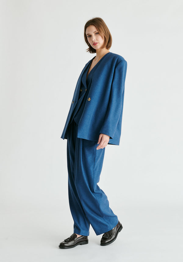 Paisie Drop Shoulder Double Breasted Blazer