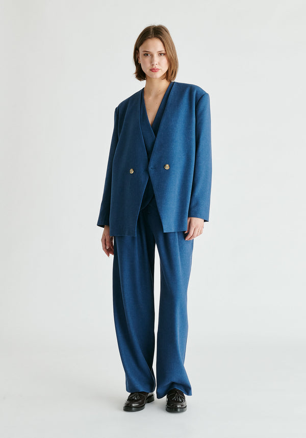Paisie Drop Shoulder Double Breasted Blazer