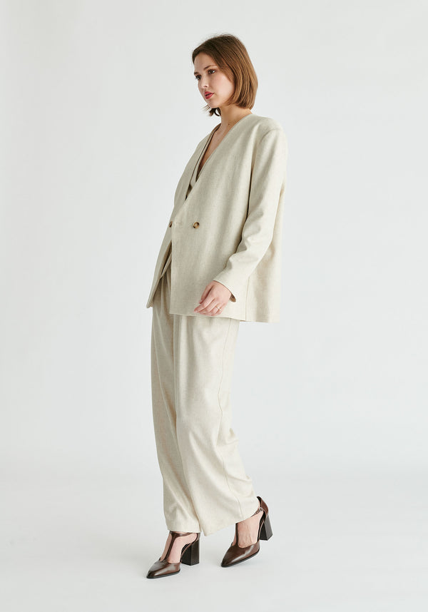 Paisie Drop Shoulder Double Breasted Blazer