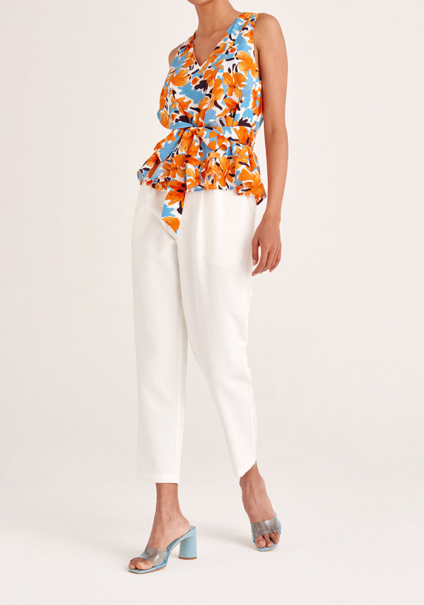 Paisie Frilled V-Neck Blouse