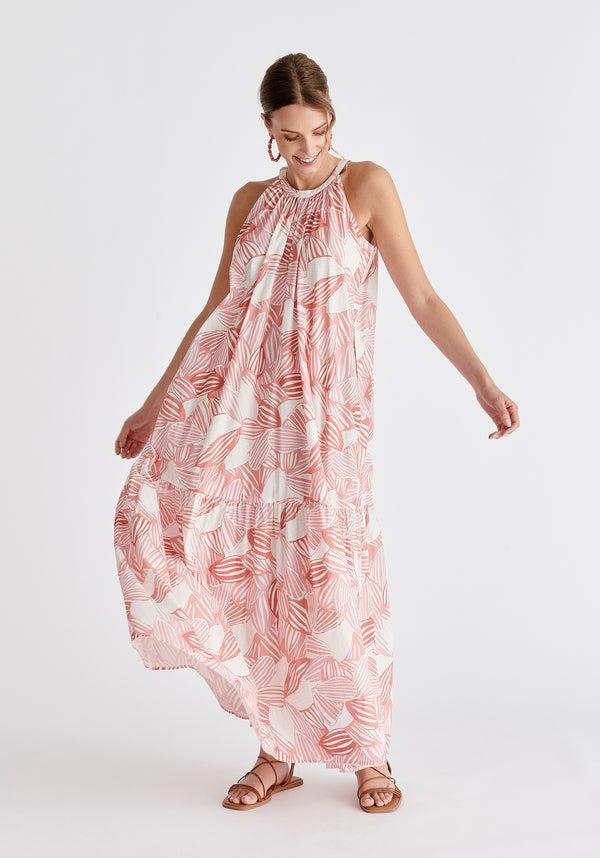 Paisie Halterneck Maxi Dress