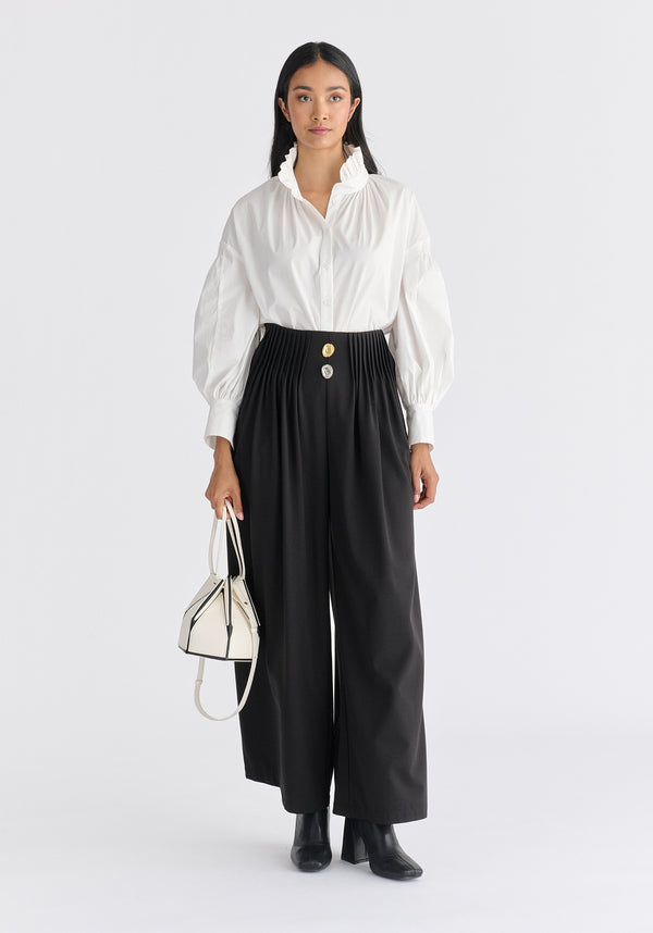 Paisie Hexagon Drawstring Bucket Bag