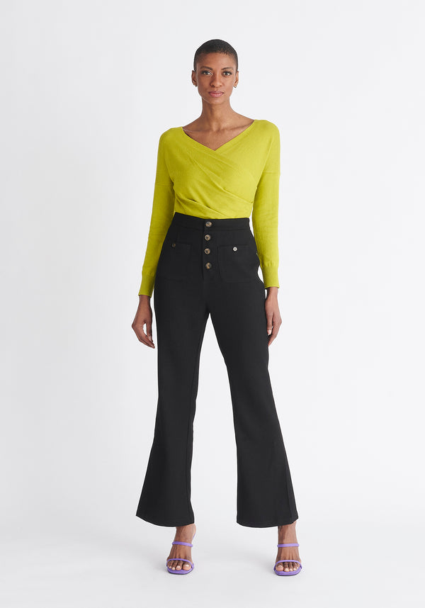 Paisie High Waist Flare Trousers