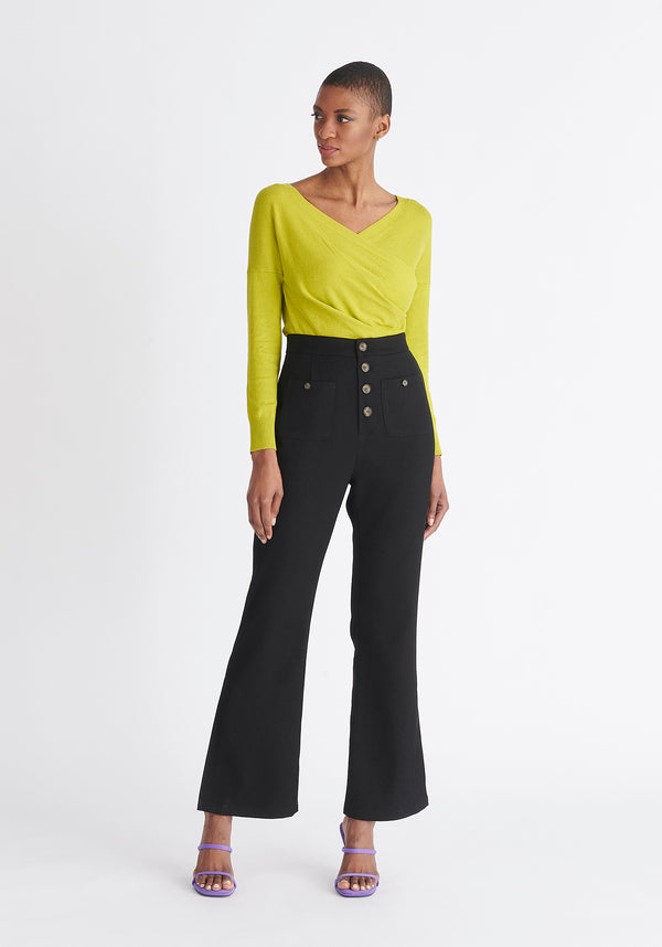 paisie High Waist Flare Trousers