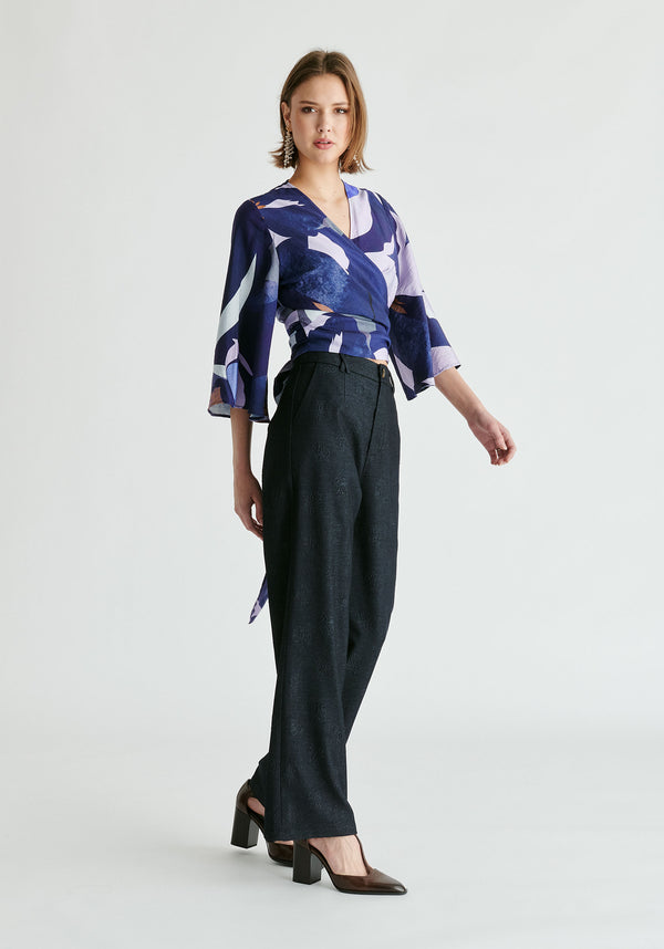 Paisie Kimono Wrap Blouse