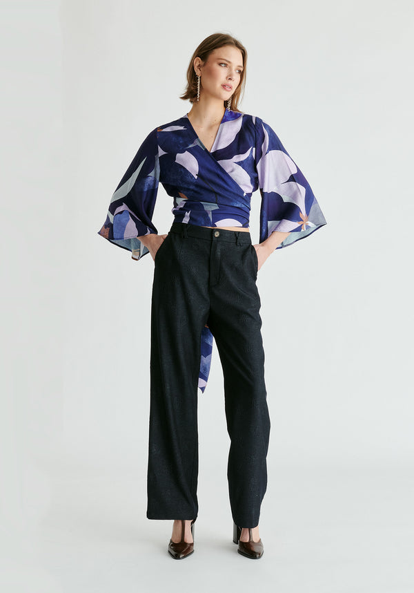 Paisie Kimono Wrap Blouse
