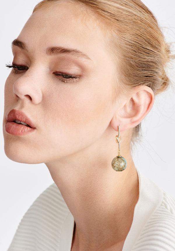 paisie Knot Sphere Earrings