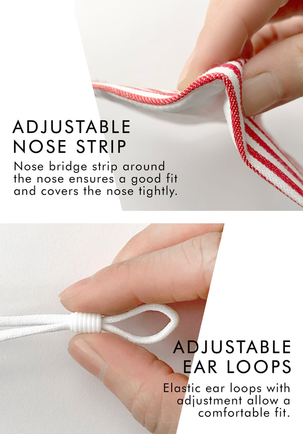 Paisie Paisie Large Adjustable Face Mask In Dark Blue