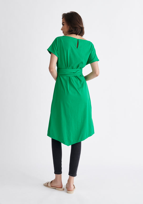 Paisie Long Waist Tie Cotton Top