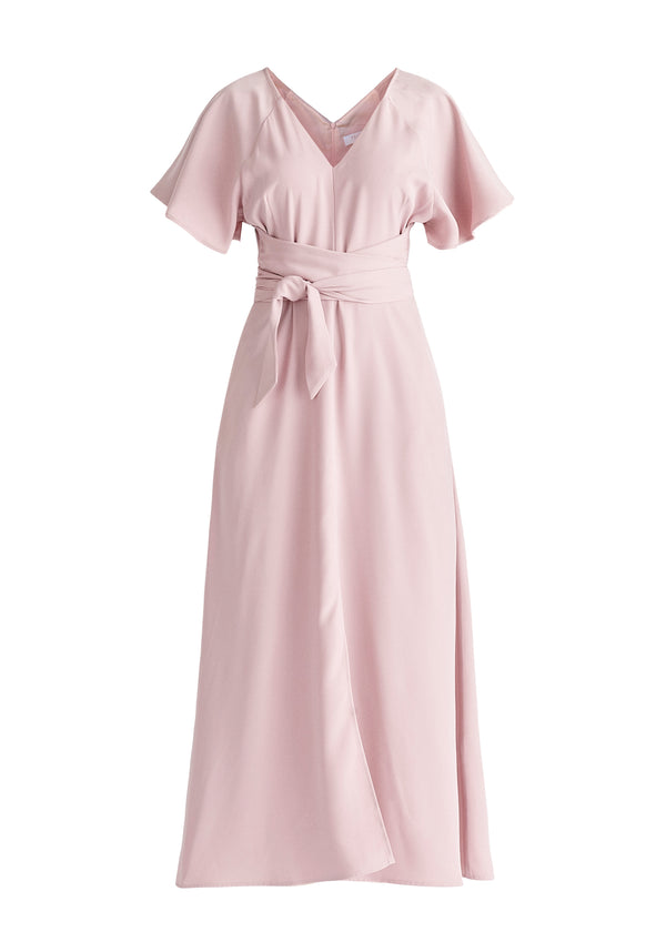 Paisie Maxi Waist Tie Dress