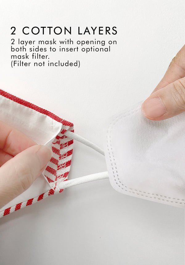 Paisie Paisie Adjustable Face Mask In Dark Denim