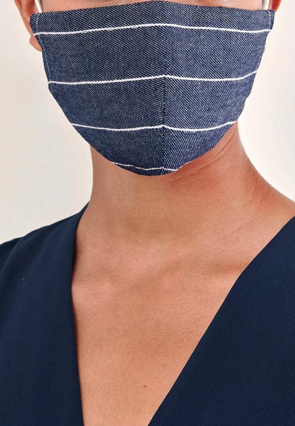 paisie Paisie Adjustable Face Mask in Dark Denim