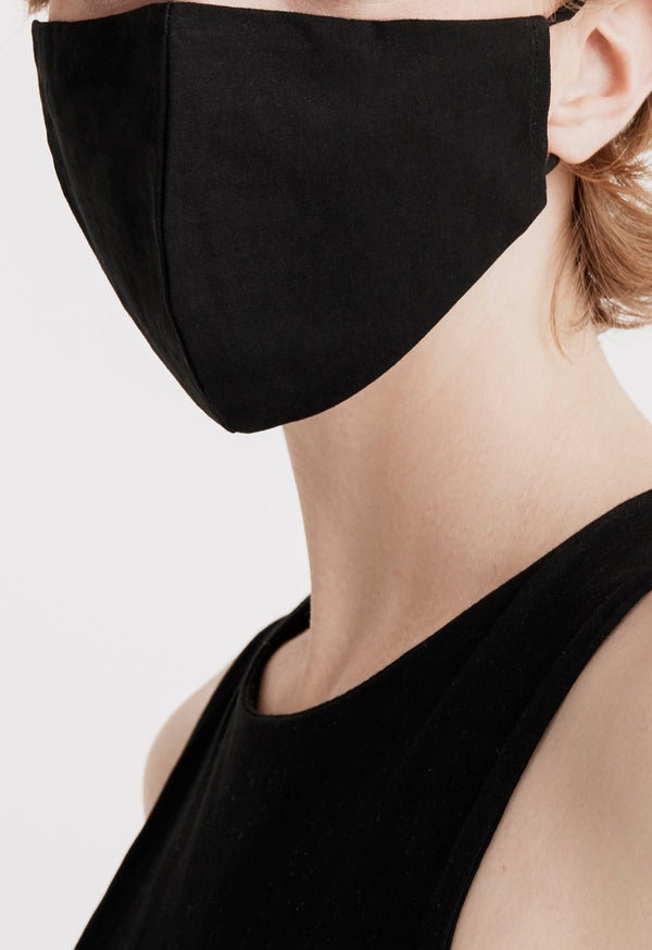 Paisie Paisie Large Adjustable Face Mask In Black