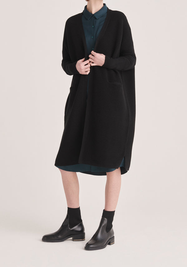 paisie Paisie Long Ribbed Cardigan