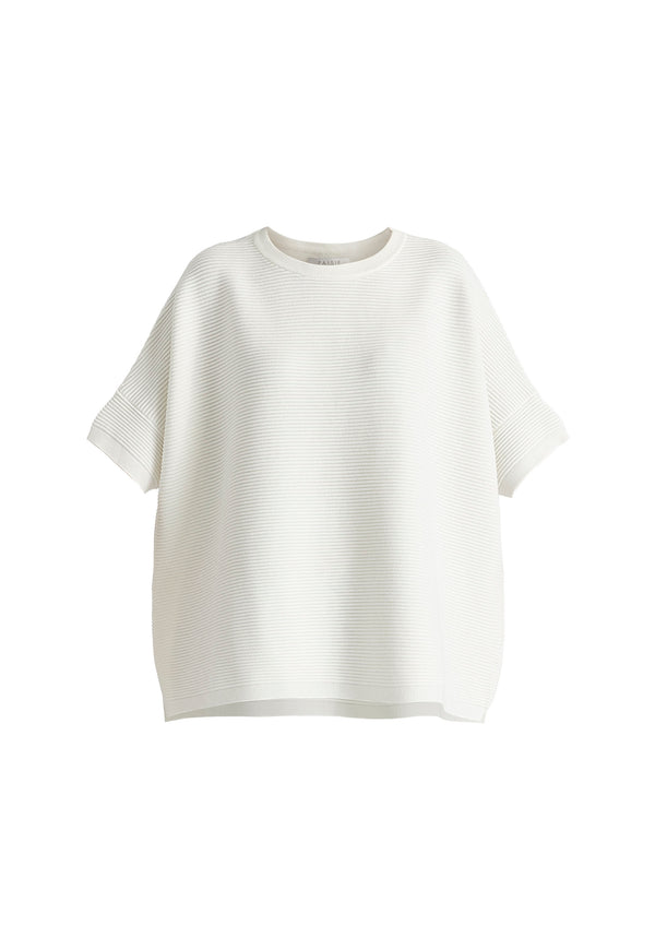 Paisie Paisie Short Sleeve Ribbed Jumper