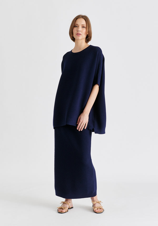 paisie Paisie Short Sleeve Ribbed Jumper