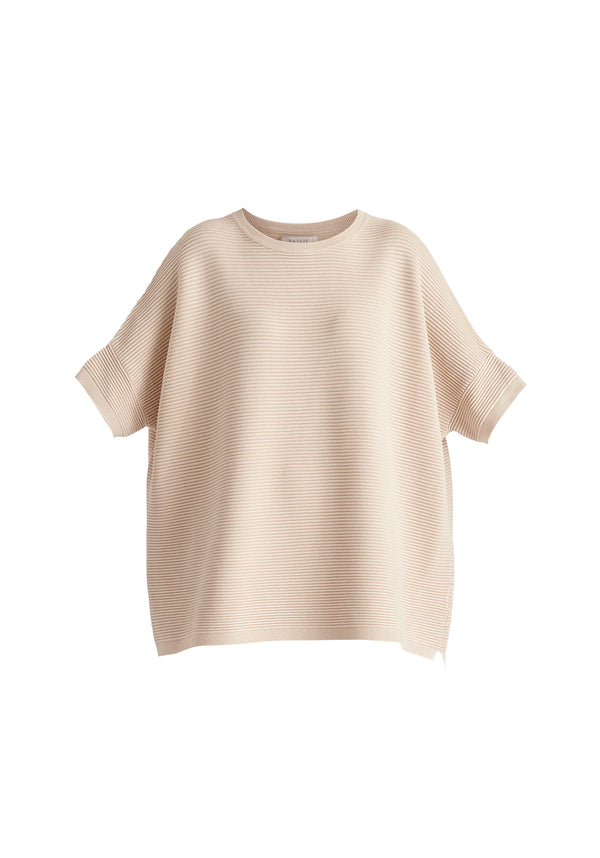 Paisie Paisie Short Sleeve Ribbed Jumper