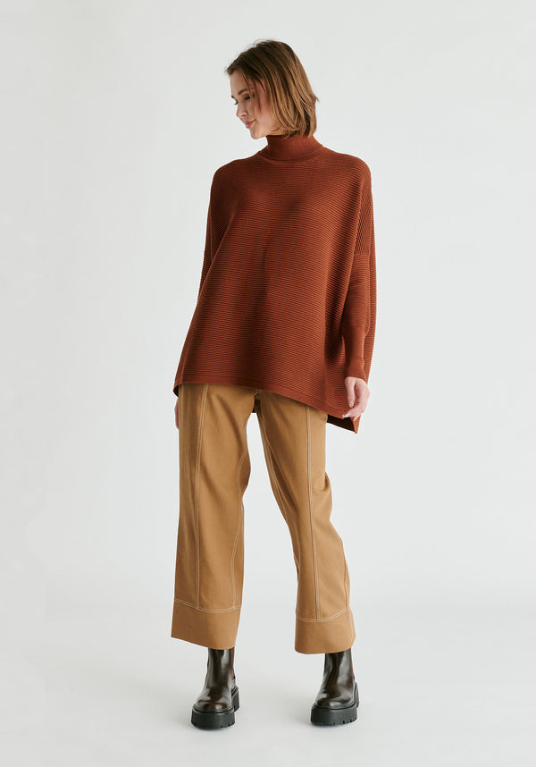 Paisie Paisie Turtleneck Ribbed Jumper