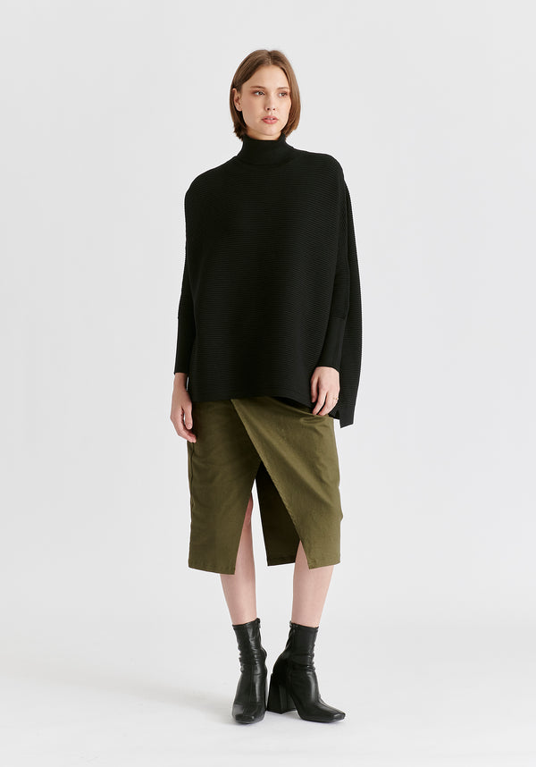 Paisie Paisie Turtleneck Ribbed Jumper