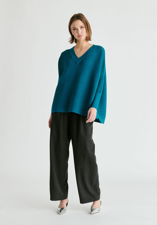 paisie Paisie V-Neck Ribbed Jumper