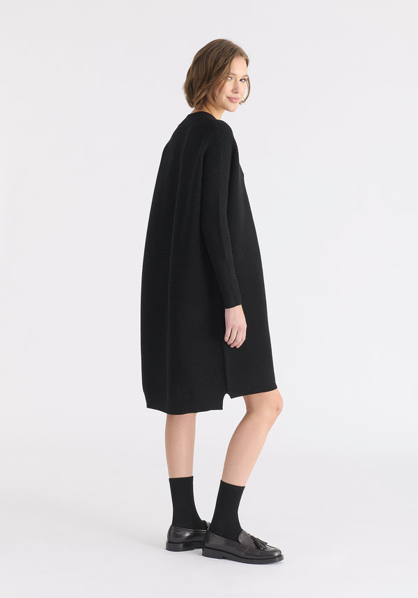 Paisie Paisie V-Neck Ribbed Jumper Dress