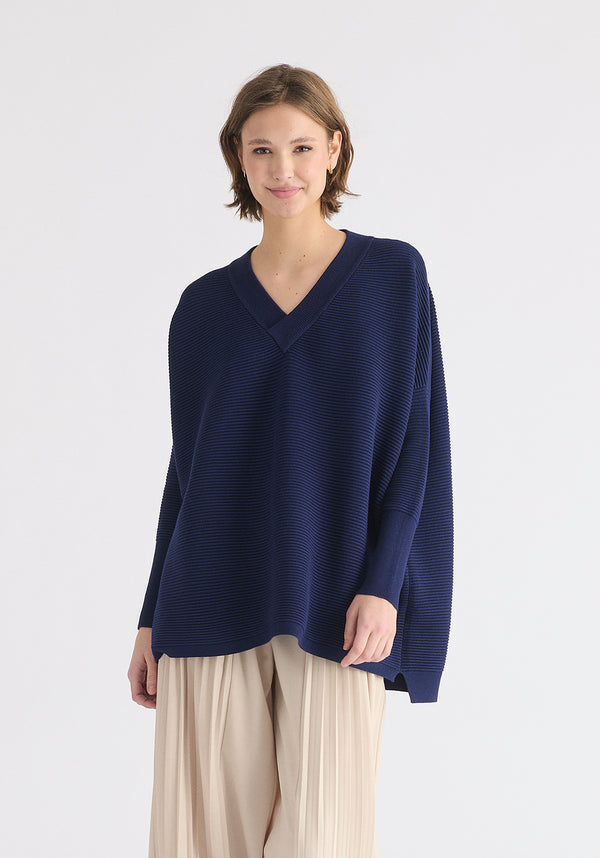 paisie Paisie V-Neck Ribbed Jumper