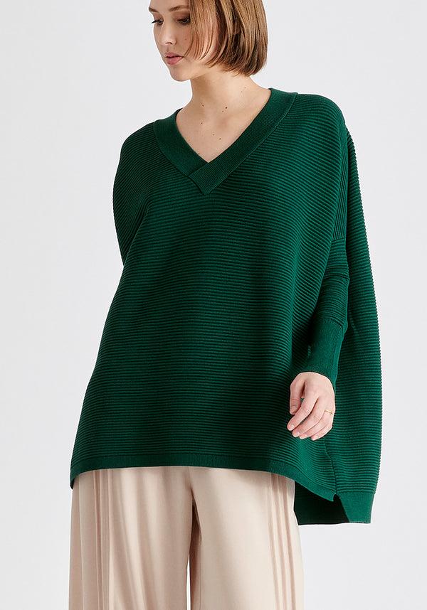 paisie Paisie V-Neck Ribbed Jumper