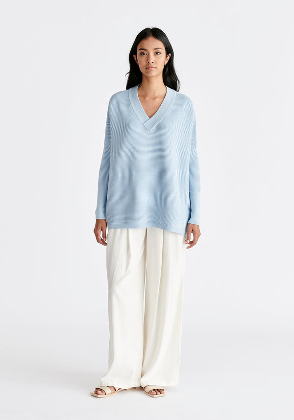 paisie Paisie V-Neck Ribbed Jumper