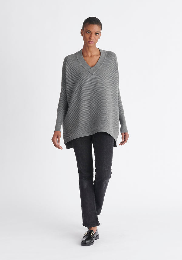 paisie Paisie V-Neck Ribbed Jumper