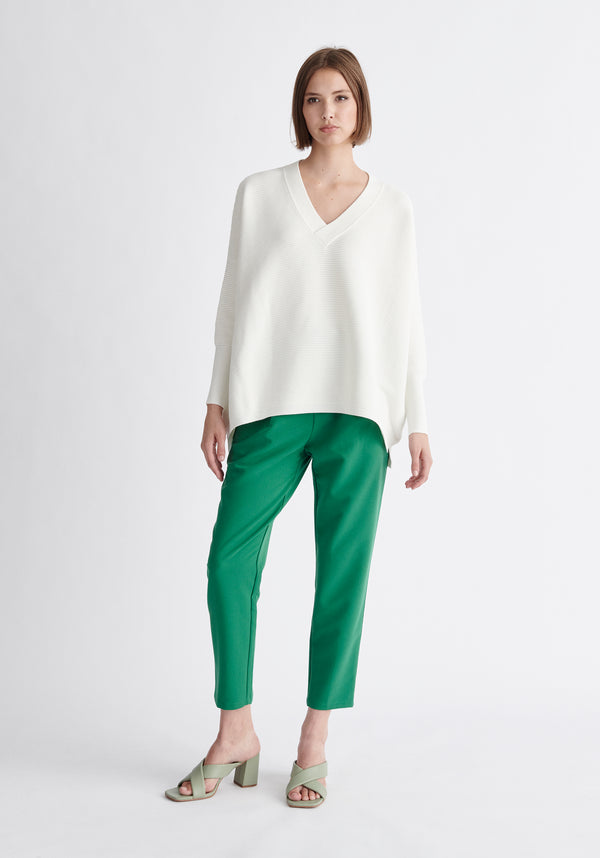 Paisie Paisie V-Neck Ribbed Jumper