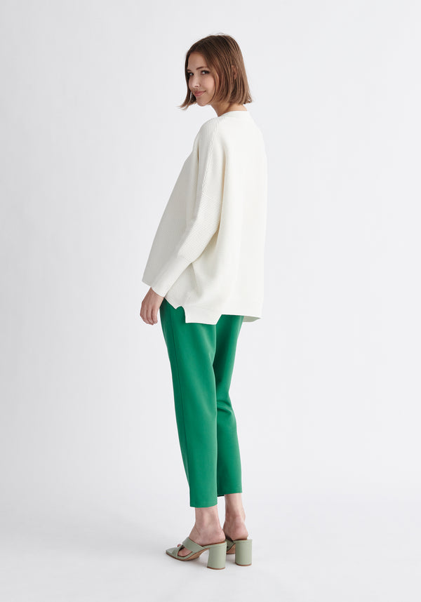 Paisie Paisie V-Neck Ribbed Jumper