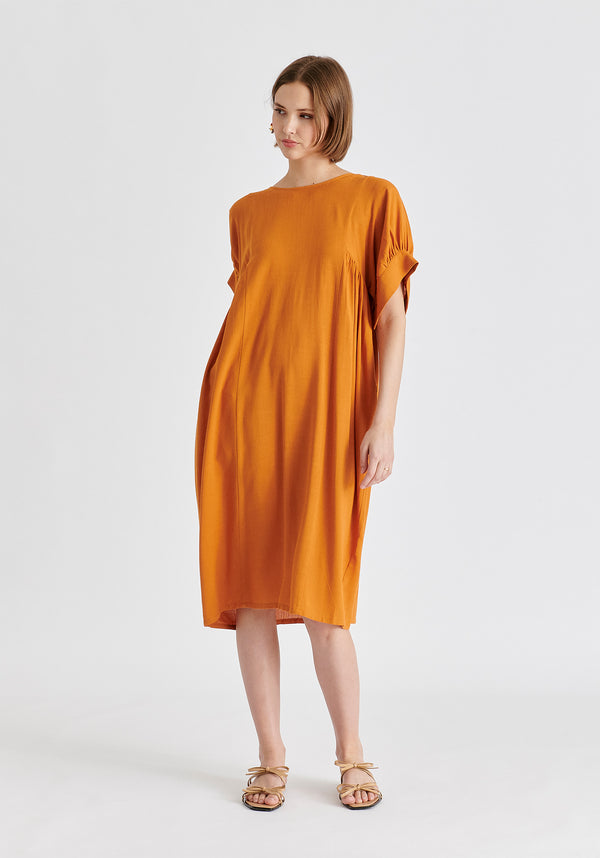 paisie Relaxed Fit Dress with Back Bow Detail