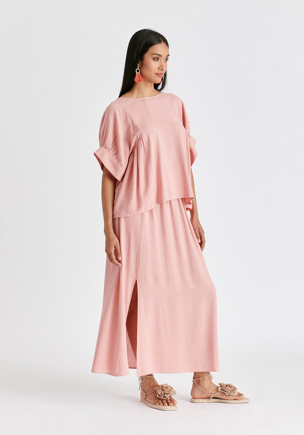 Paisie Relaxed Fit Top With Back Bow Detail