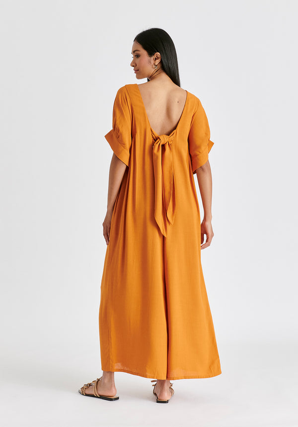 paisie Relaxed Fit Wide Leg Jumpsuit with Belt