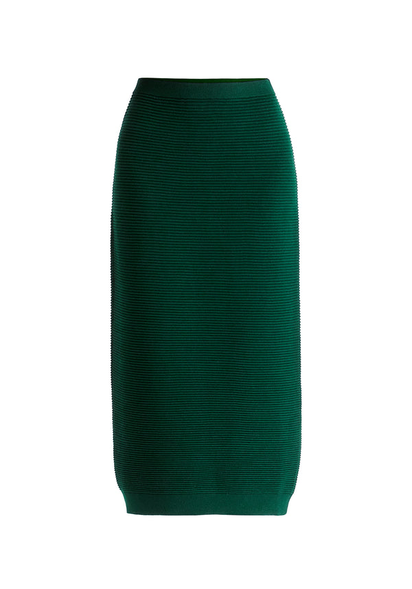 Paisie Ribbed Midi Skirt