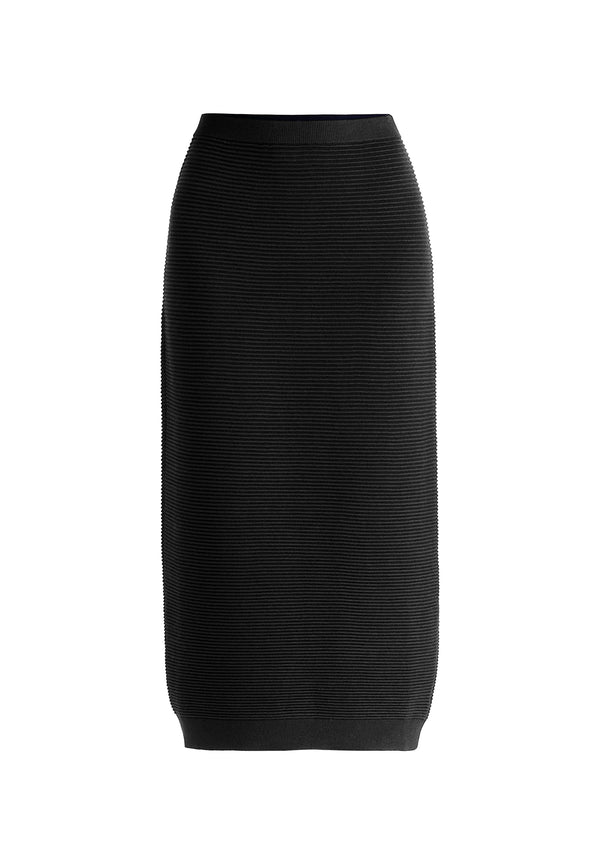 Paisie Ribbed Midi Skirt