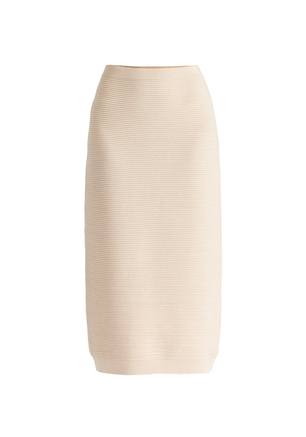 Paisie Ribbed Midi Skirt