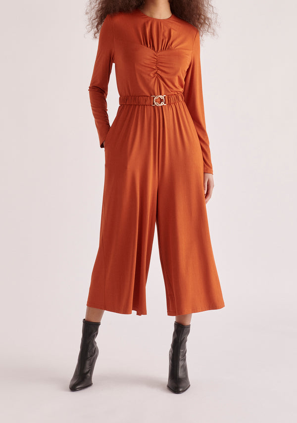 paisie Ruched Modal Jumpsuit