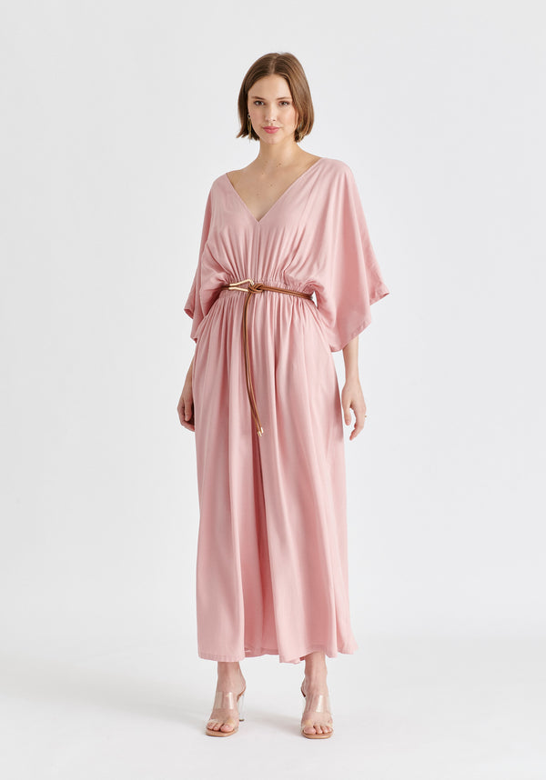 paisie Sparkled Wide Leg Jumpsuit with Belt