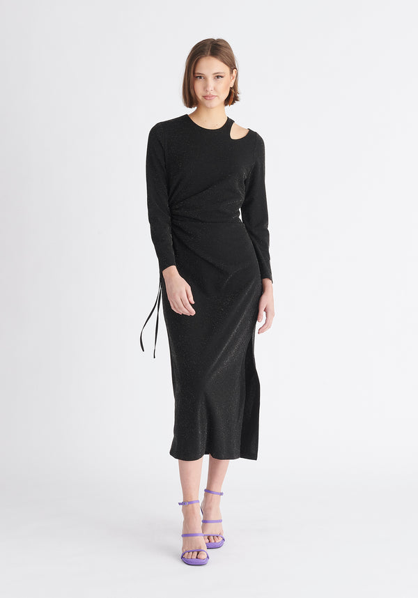 Paisie Sparkly Cut Out Dress