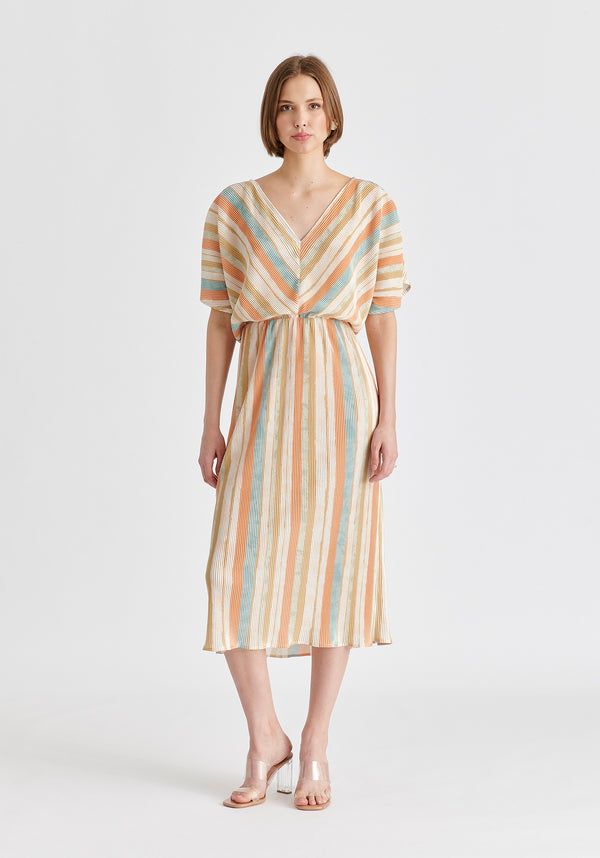 Paisie Two-Way Plisse Dress