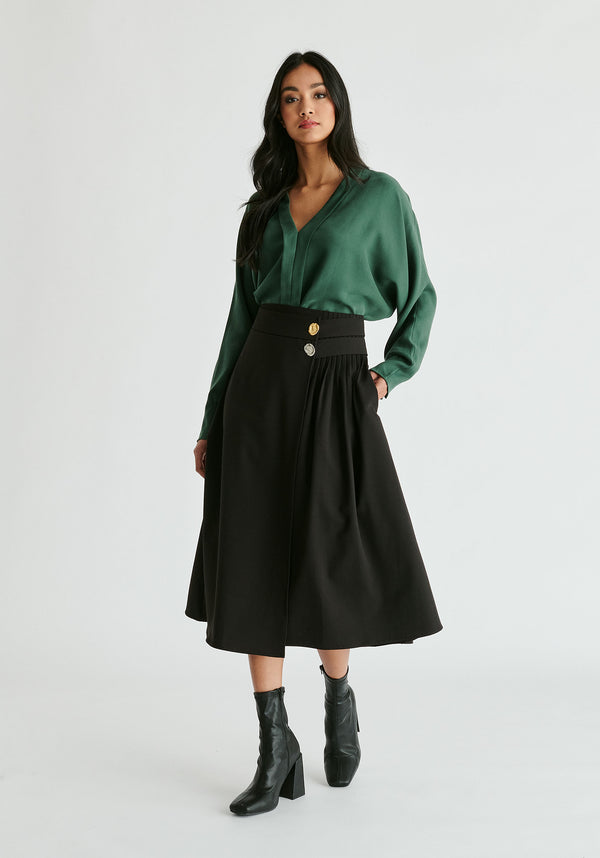 paisie V-Neck Batwing Blouse