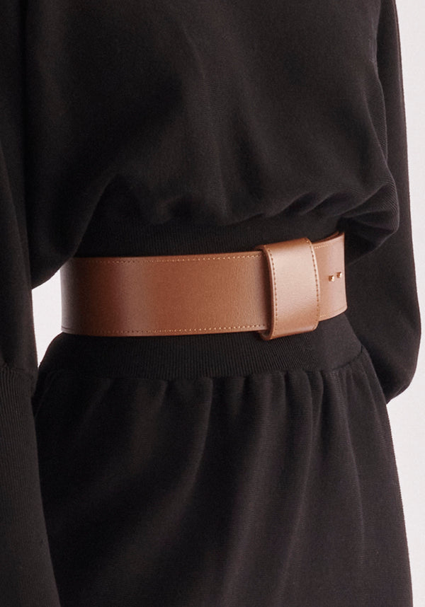 paisie Wide Leather Belt