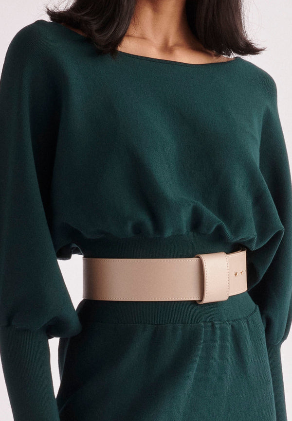 paisie Wide Leather Belt