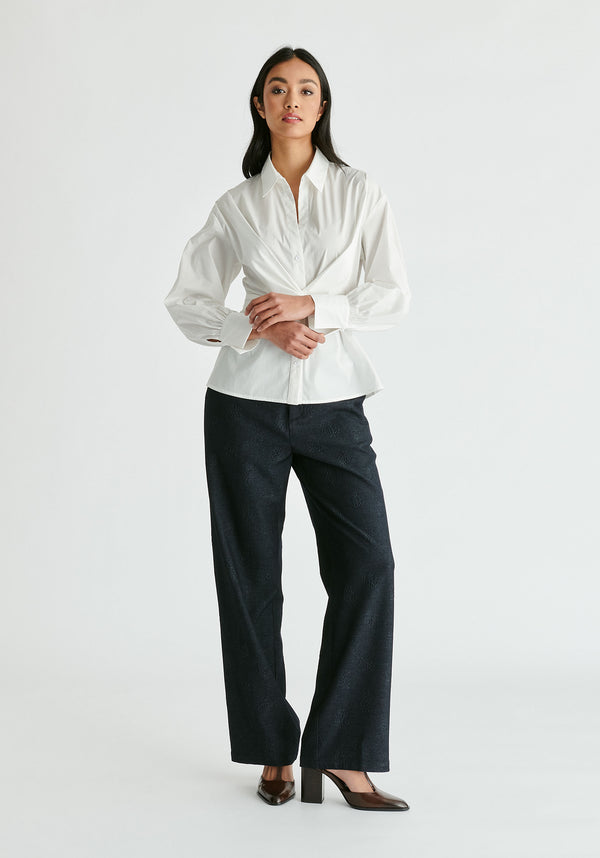 Paisie Wrap Tie Waist Shirt