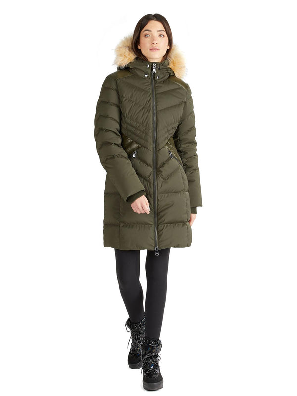 Pajar Canada Countess Women's Puffer W/ Faux Fur Trim
