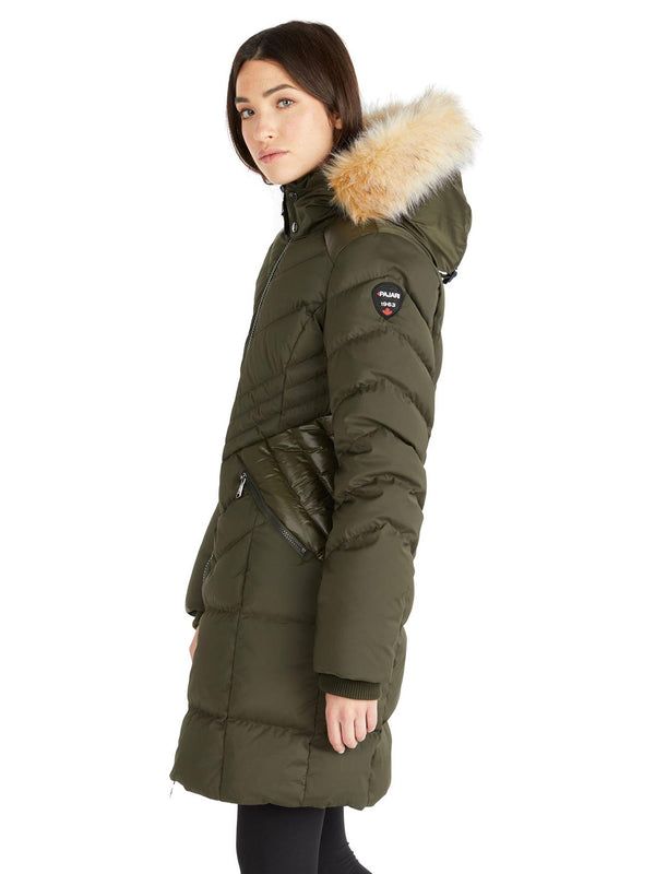 Pajar Canada Countess Women's Puffer W/ Faux Fur Trim